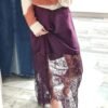 Jupe longue Florine - Prune
