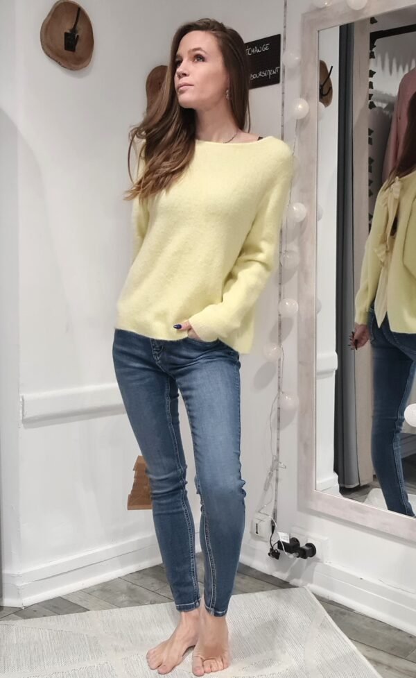 Pull Charline - Jaune pastel – Image 2