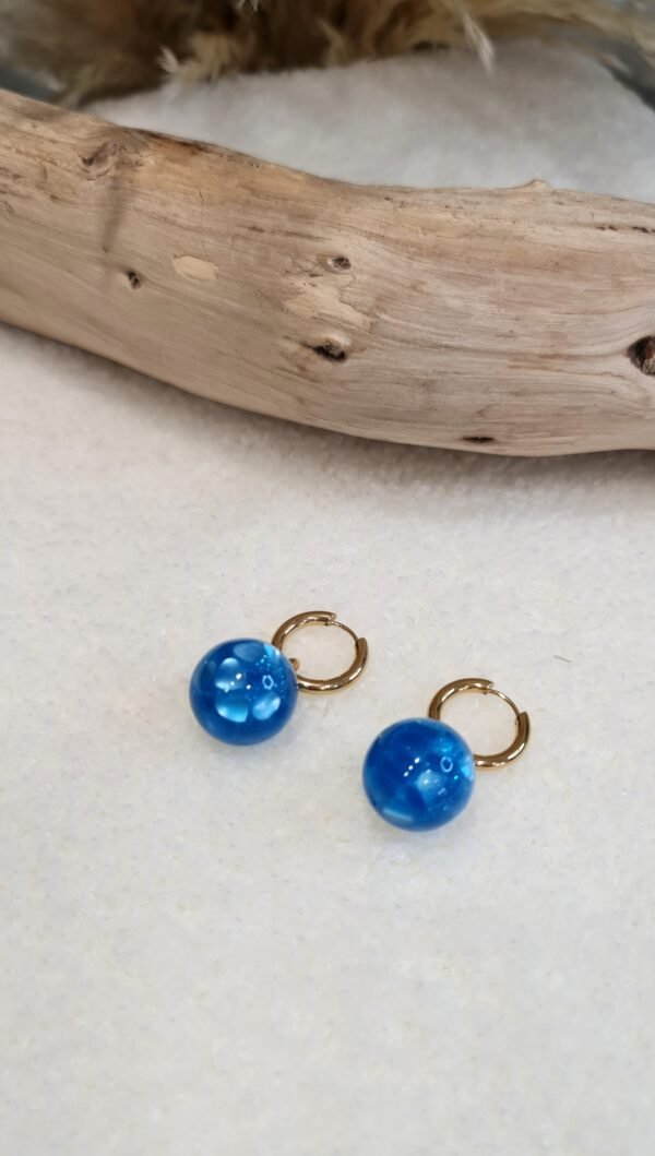 Boucles d'oreilles Anna - Bleu – Image 2