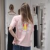 T-shirt Good vibes - Rose