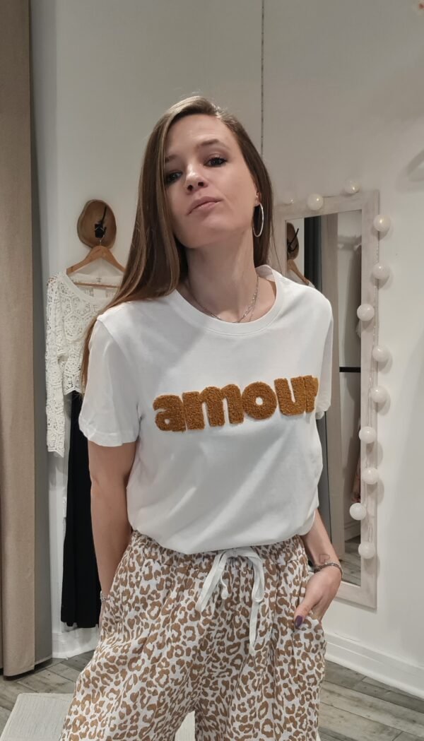 T-shirt Amour - Camel