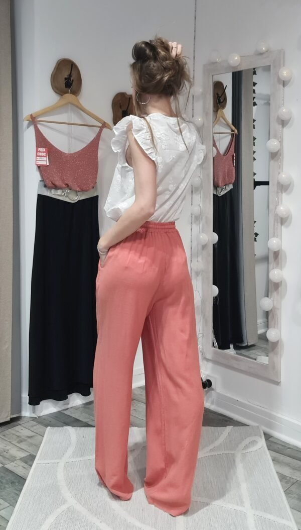 Pantalon lin Nico - Bois de rose – Image 4