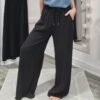 Pantalon lin Nico - Noir