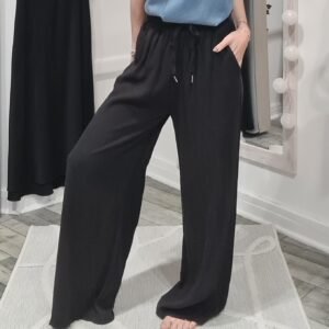 Pantalon lin Nico - Noir
