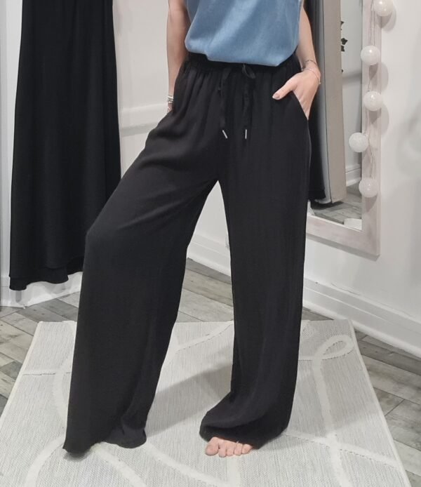 Pantalon lin Nico - Noir