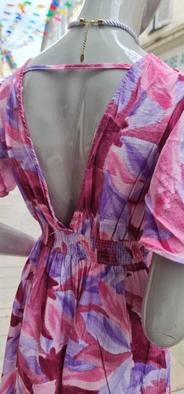 Robe longue - Rose – Image 2