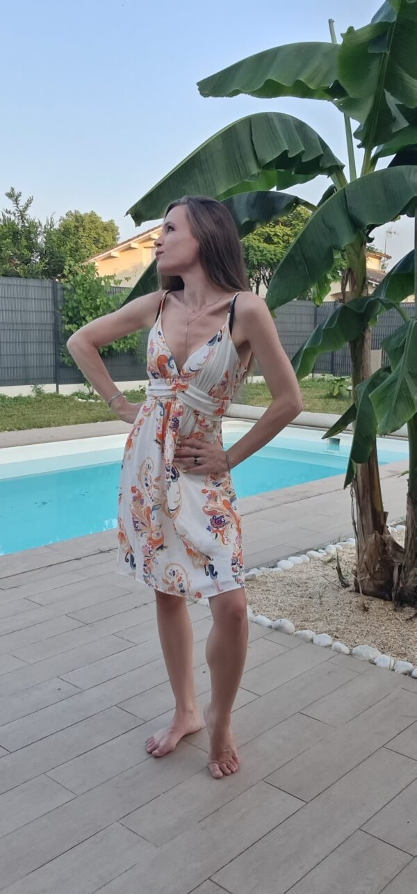 Robe courte orange - Costa – Image 2