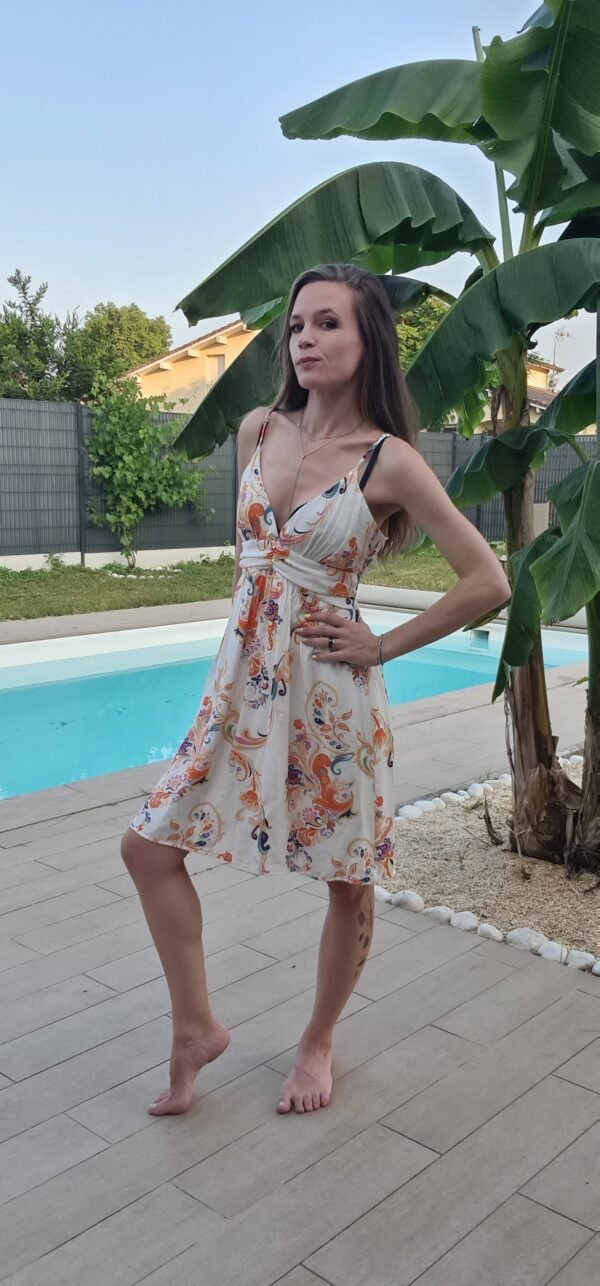 Robe courte orange - Costa – Image 4