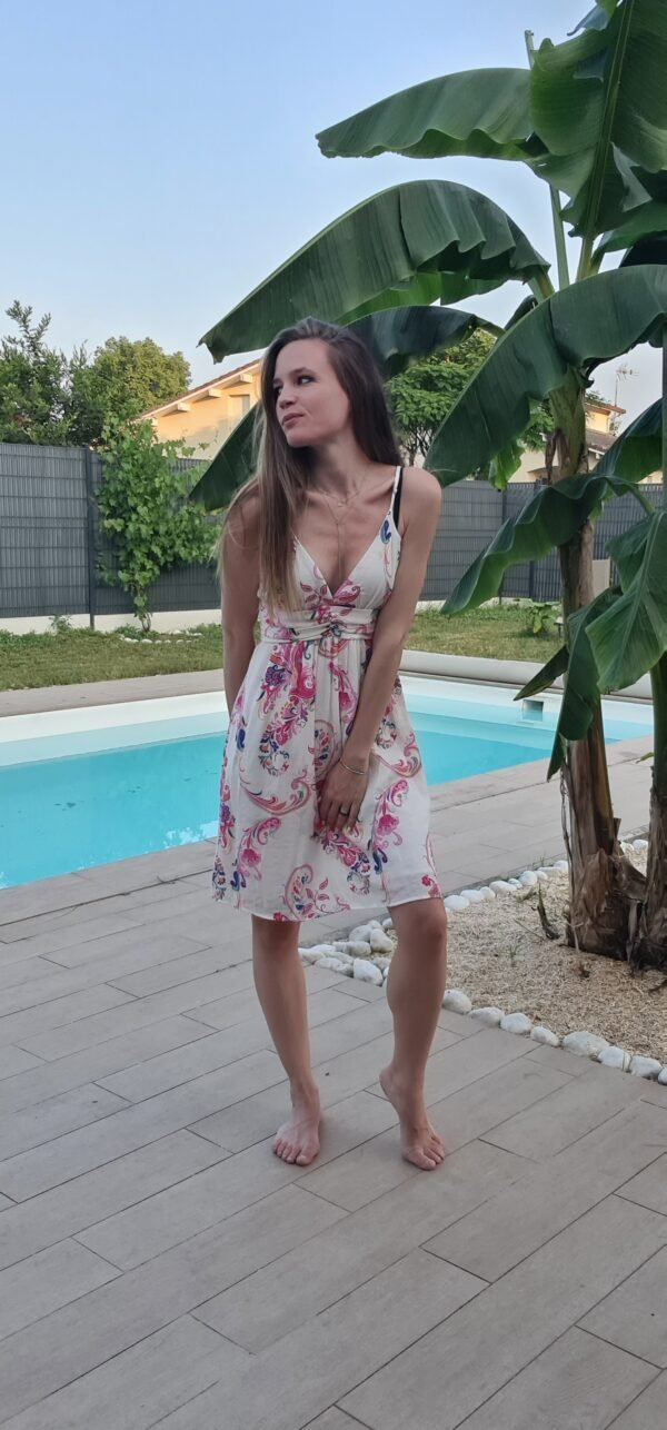 Robe courte fuchsia - Costa – Image 3
