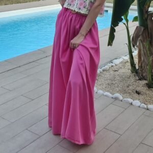 Jupe longue fuchsia - Ikaria
