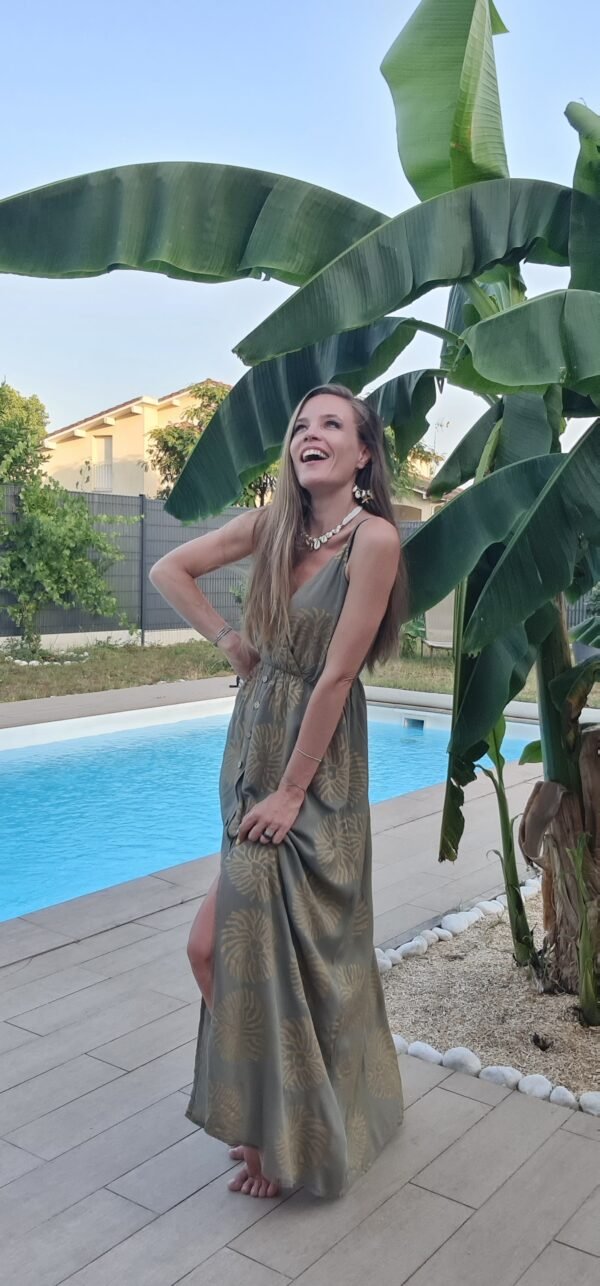 Robe longue kaki - Hydra – Image 2