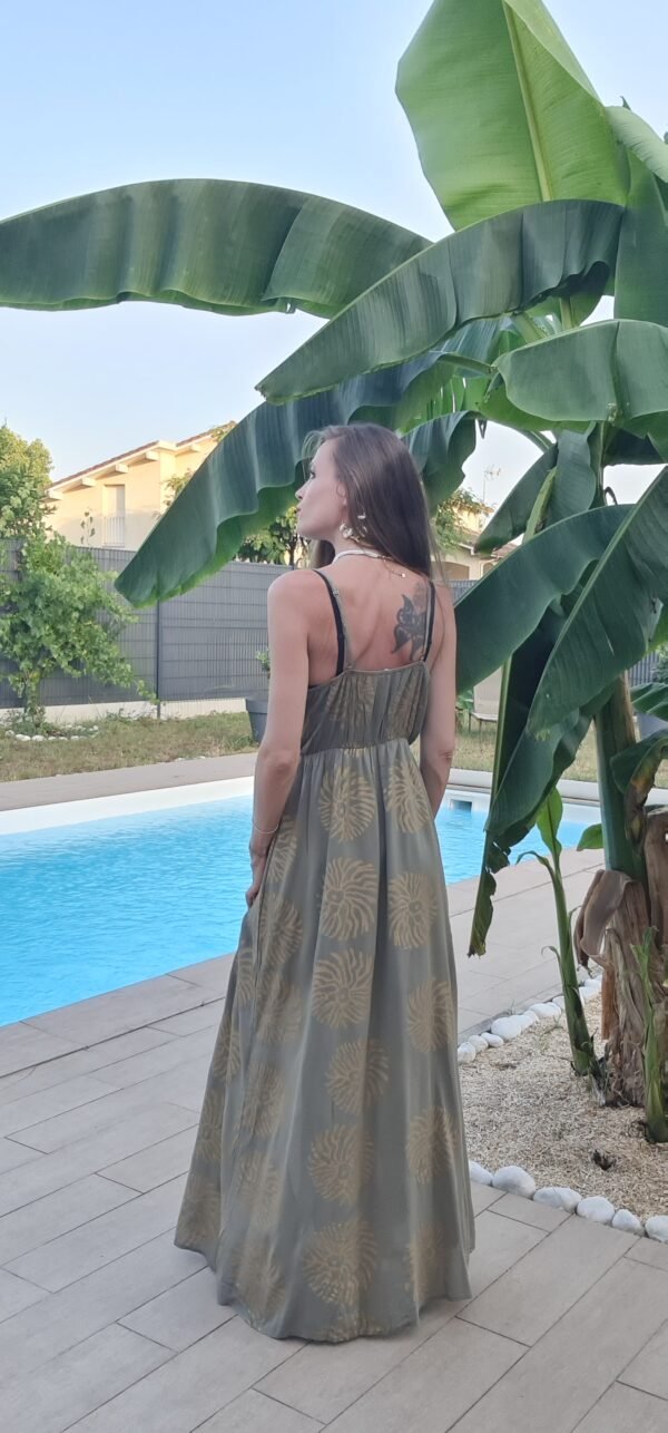 Robe longue kaki - Hydra – Image 3