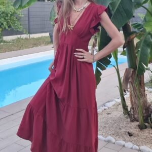 Robe longue brique - Kéa