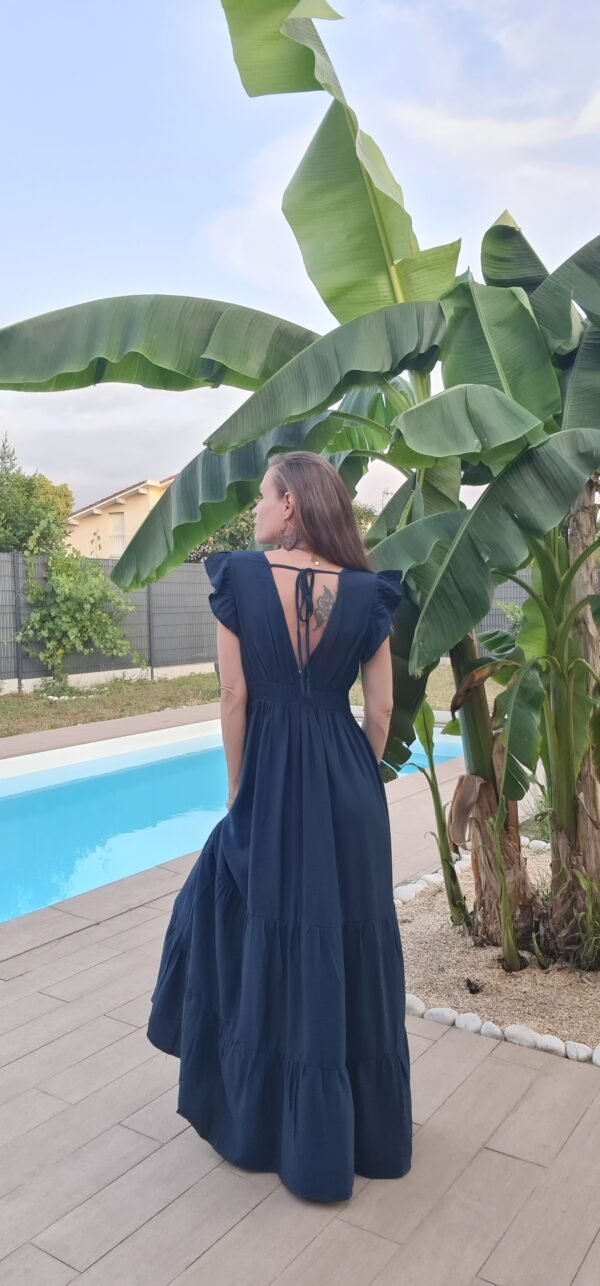 Robe longue bleu canard - Kéa – Image 3