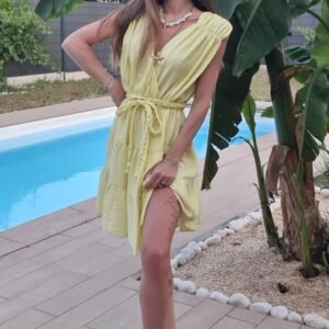 Robe courte jaune - Athènes