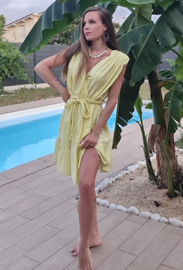 Robe courte jaune - Athènes