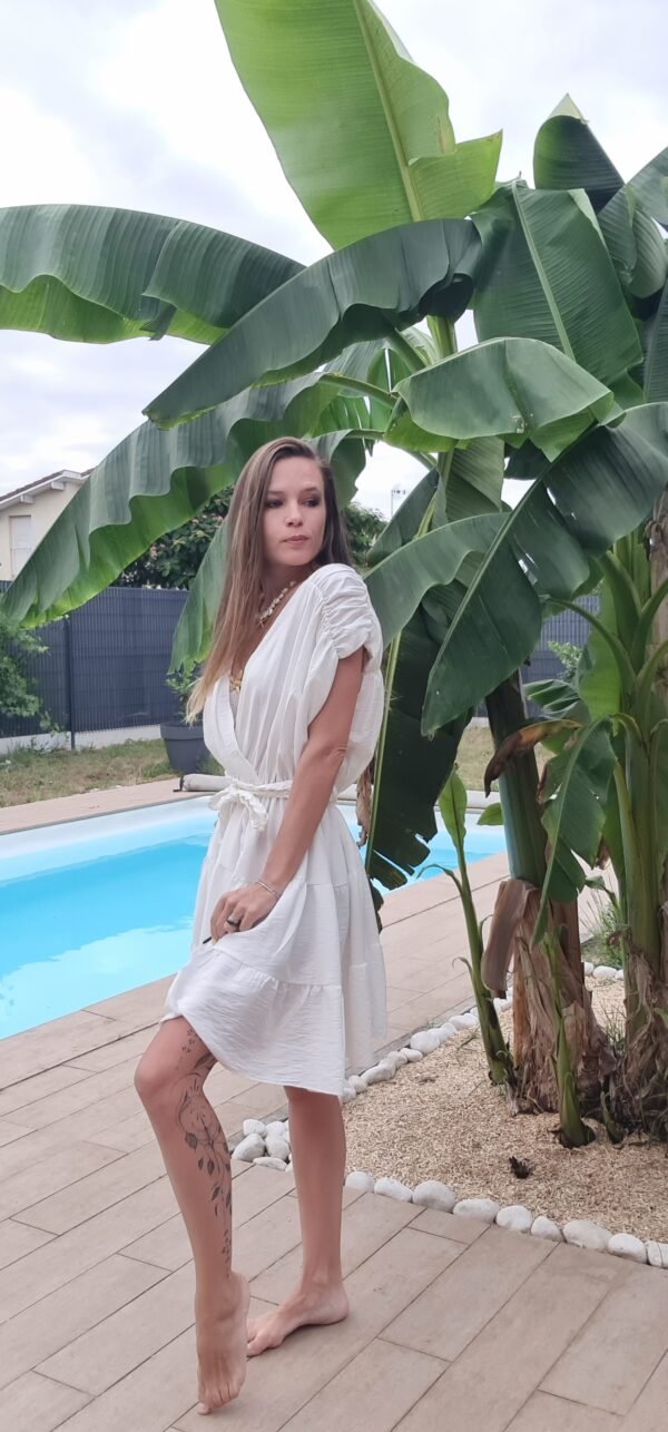 Robe courte blanc - Athènes – Image 2