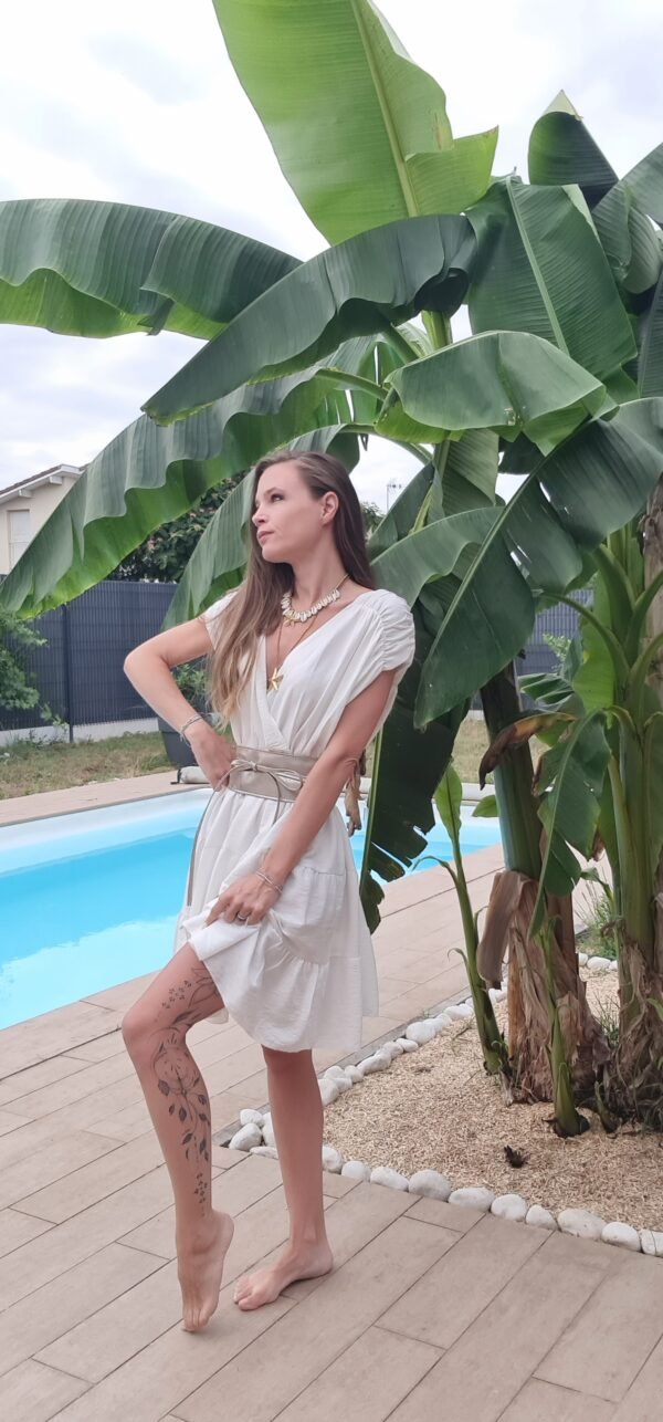 Robe courte blanc - Athènes – Image 4