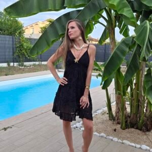 Robe courte noire - Janina