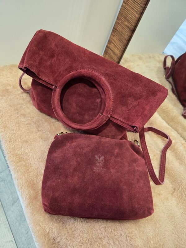 Sac cuir Bordeaux – Image 2