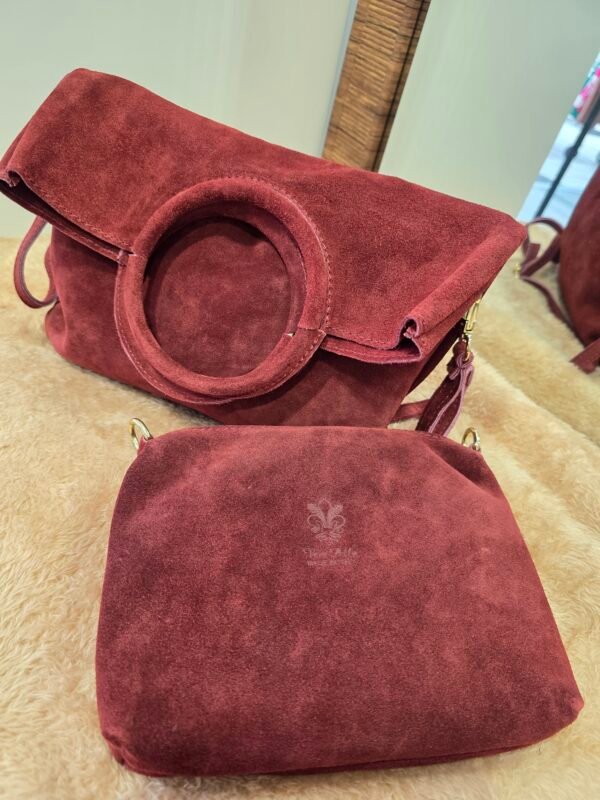 Sac cuir Bordeaux – Image 3