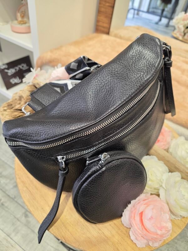 Sac banane et pochette Noir – Image 2
