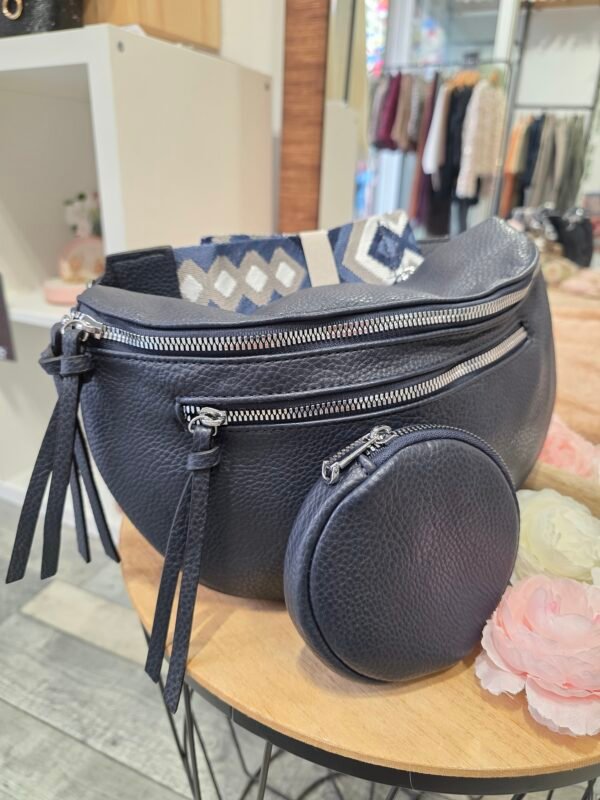 Sac banane et pochette Marine
