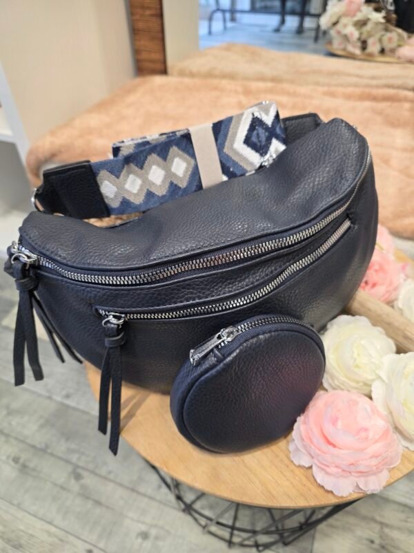 Sac banane et pochette Marine – Image 3