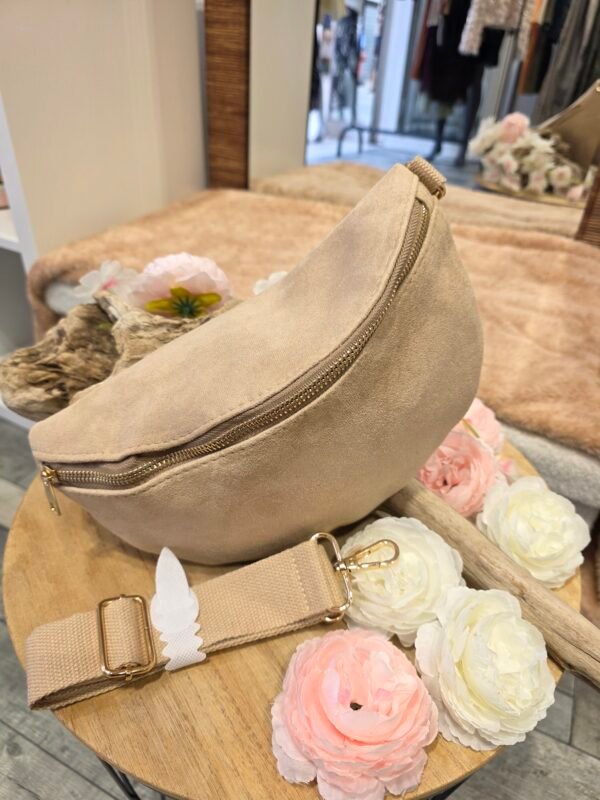 Sac banane Beige