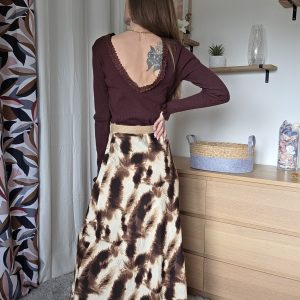 Pull dos dentelle choco - Matéo