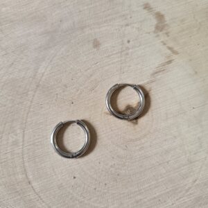 Créoles rondes argent