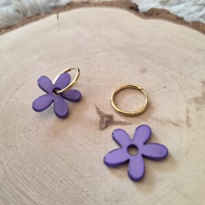 Charm fleur violet ultra