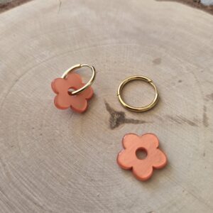 Charm petite fleur pêche