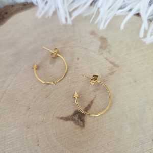 Créoles semi ouvertes or