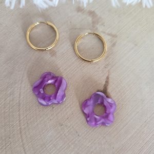 Charm petite fleur lavande