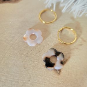 Charm petite fleur choco