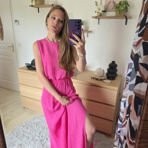 Ensemble Top & Jupe fuchsia - Alice