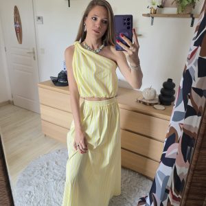 Ensemble asymétrique jaune - Aldo