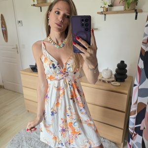 Robe courte orange - Lilou