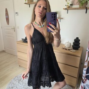 Robe courte noire - Nadège