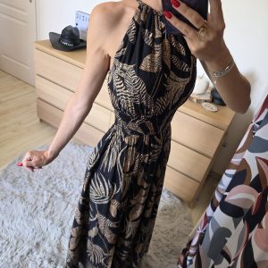 Robe noire à motifs - Maëva