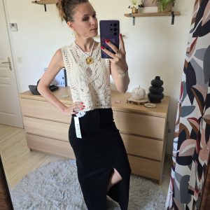 Jupe jean's noire - Carla