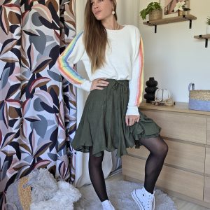 Jupe courte kaki